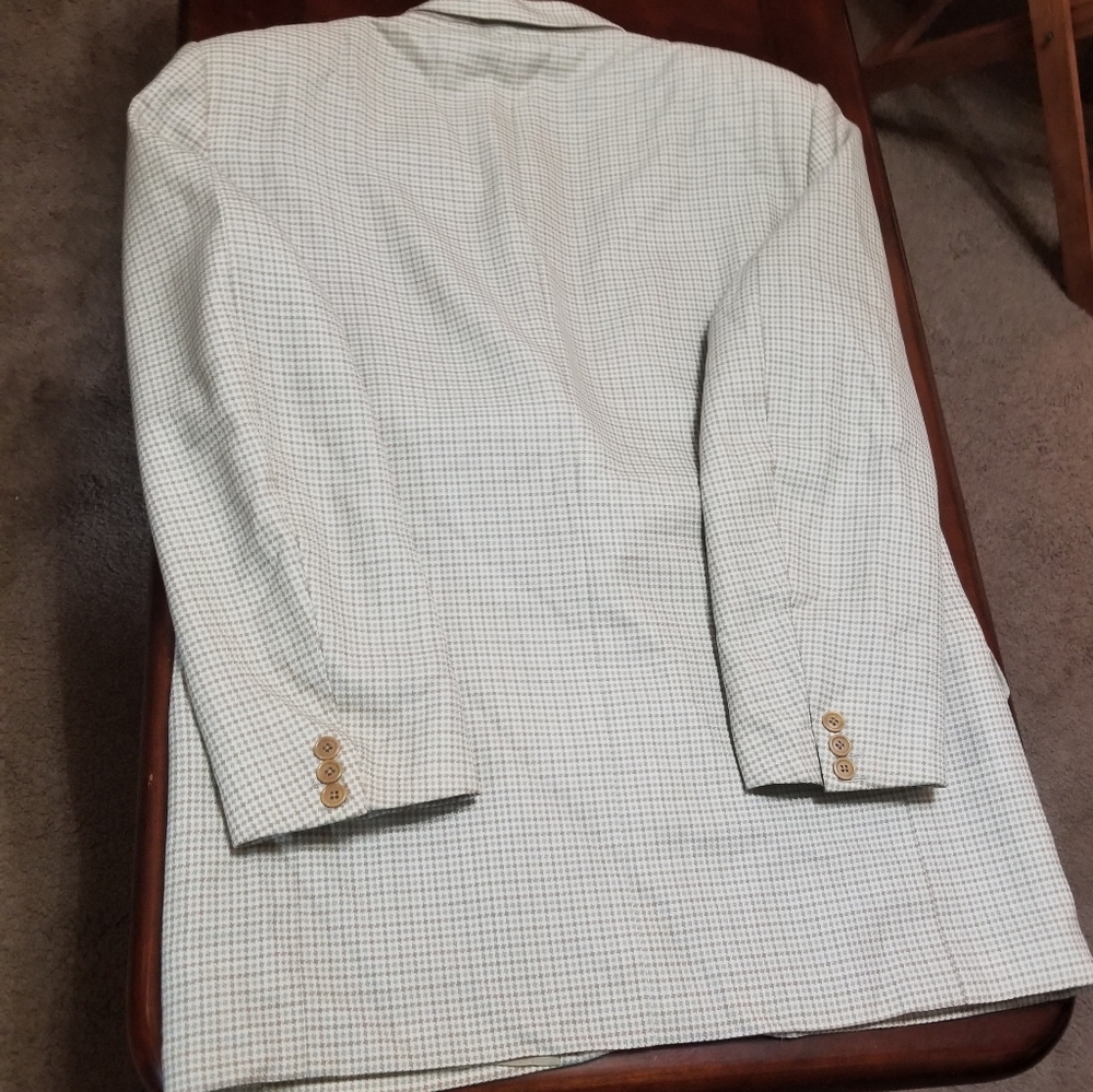 Enrico Coveri Italian Men's Classic Checkered Blazer - Picture 15 of 15